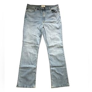 Wrangler Women's Jeans Size 16 Light Blue High-rise Bootcut Free To Stretch NWOT